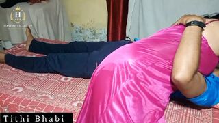 Indian Bhabi having fun with Customer At night.