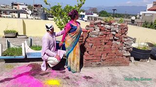 Hot XXX Outdoor Fucking With My Friends Step Sister On Holi