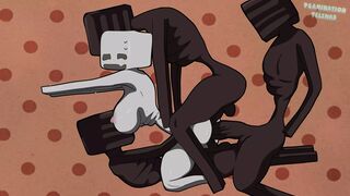 Minecraft 3 Black Skeletons and 1 White .porn videos 2025