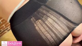 BDSM Owned Slave Ass and Pussy Fucked in Brick Wall Room