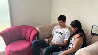 I fuck my shy stepson to teach him how to fuck matures.