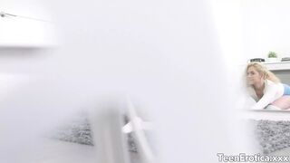 Kati Enjoys a Protein After Her Anal Workout