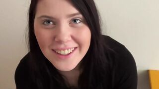 Brunette teen gets ass fucked and pussy creampied