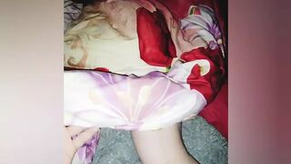 The passionate stepmom was lying naked in bed i couldn't resist and licking her ass