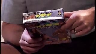 Horny black bitch gets two white cocks